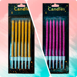 Velas gibre set 6 unidades