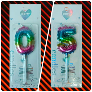Velas globito multicolor