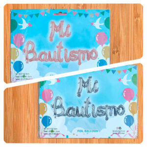 Globo letra mi bautismo