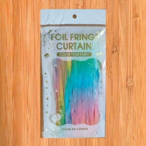 Cortina pastel en tiras 1 x 2 mts